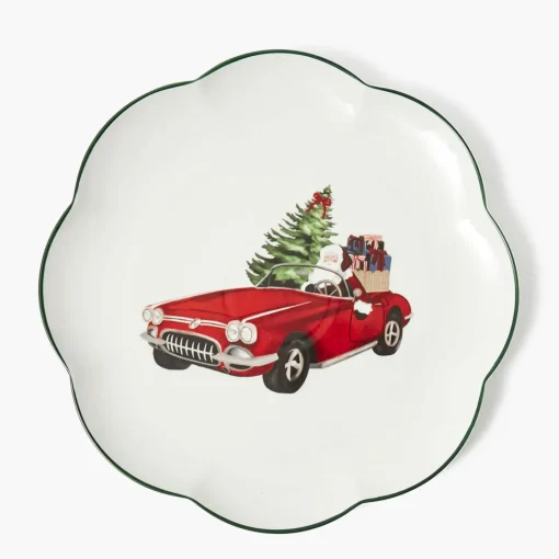 Dinner Plates<Mrs. Alice Driving Home for Christmas Dinner Plate