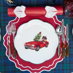 Dinner Plates<Mrs. Alice Driving Home for Christmas Dinner Plate