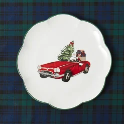 Dinner Plates<Mrs. Alice Driving Home for Christmas Dinner Plate