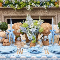 Summer Candleware | Candle Holders<Mrs. Alice Eden Blue Candle Holder (Pair)