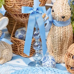 Summer Candleware | Candle Holders<Mrs. Alice Eden Blue Candle Holder (Pair)