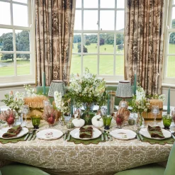 Summer Glassware | Summer Candleware<Mrs. Alice Eden Green Candle Holders (Pair)