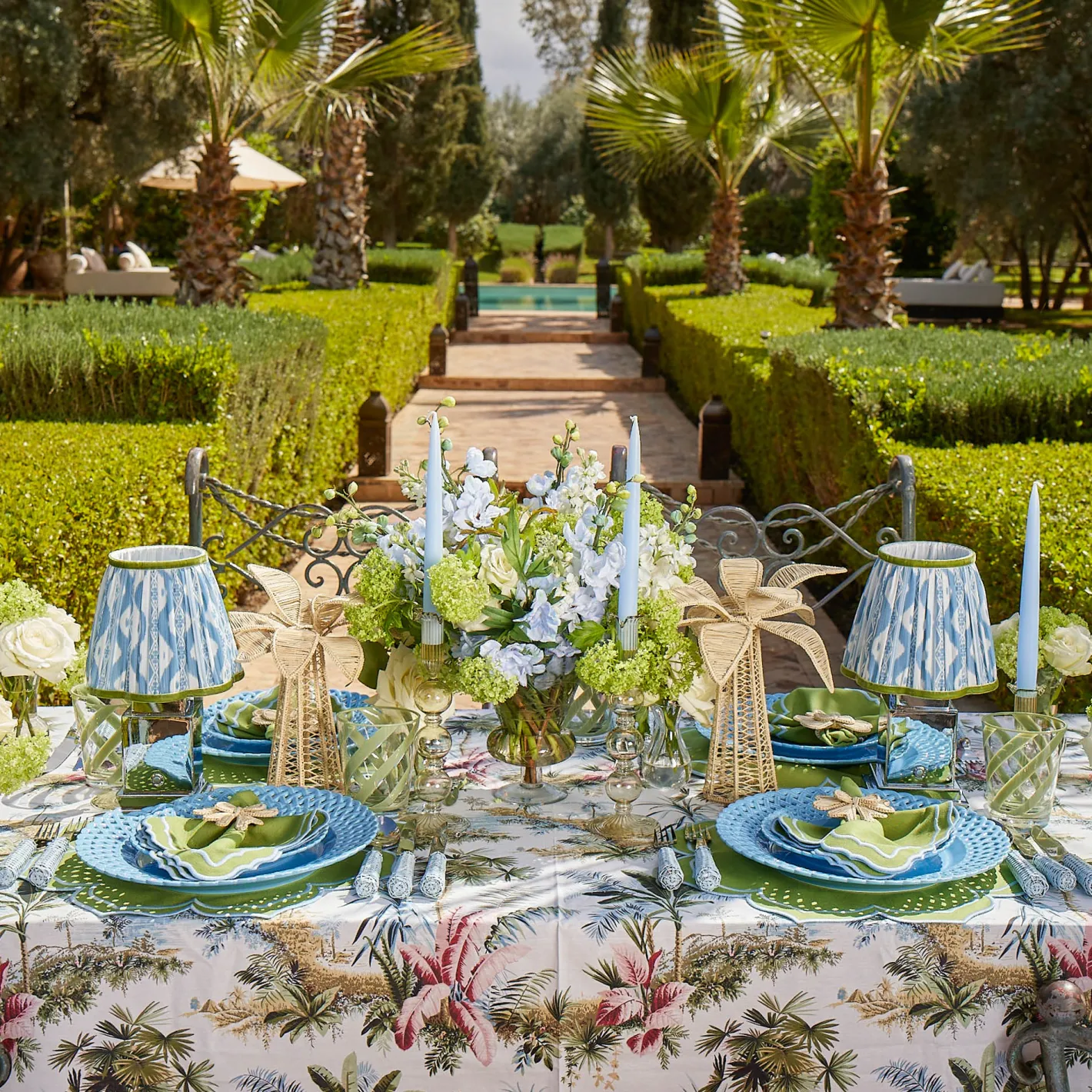 Summer Glassware | Summer Candleware<Mrs. Alice Eden Green Candle Holders (Pair)