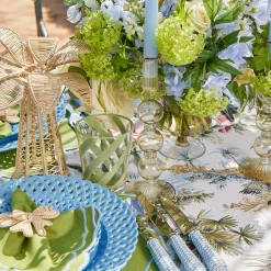 Summer Glassware | Summer Candleware<Mrs. Alice Eden Green Candle Holders (Pair)