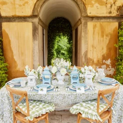 Summer Glassware | Summer Candleware<Mrs. Alice Eden Green Candle Holders (Pair)