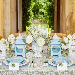 Summer Glassware | Summer Candleware<Mrs. Alice Eden Green Candle Holders (Pair)