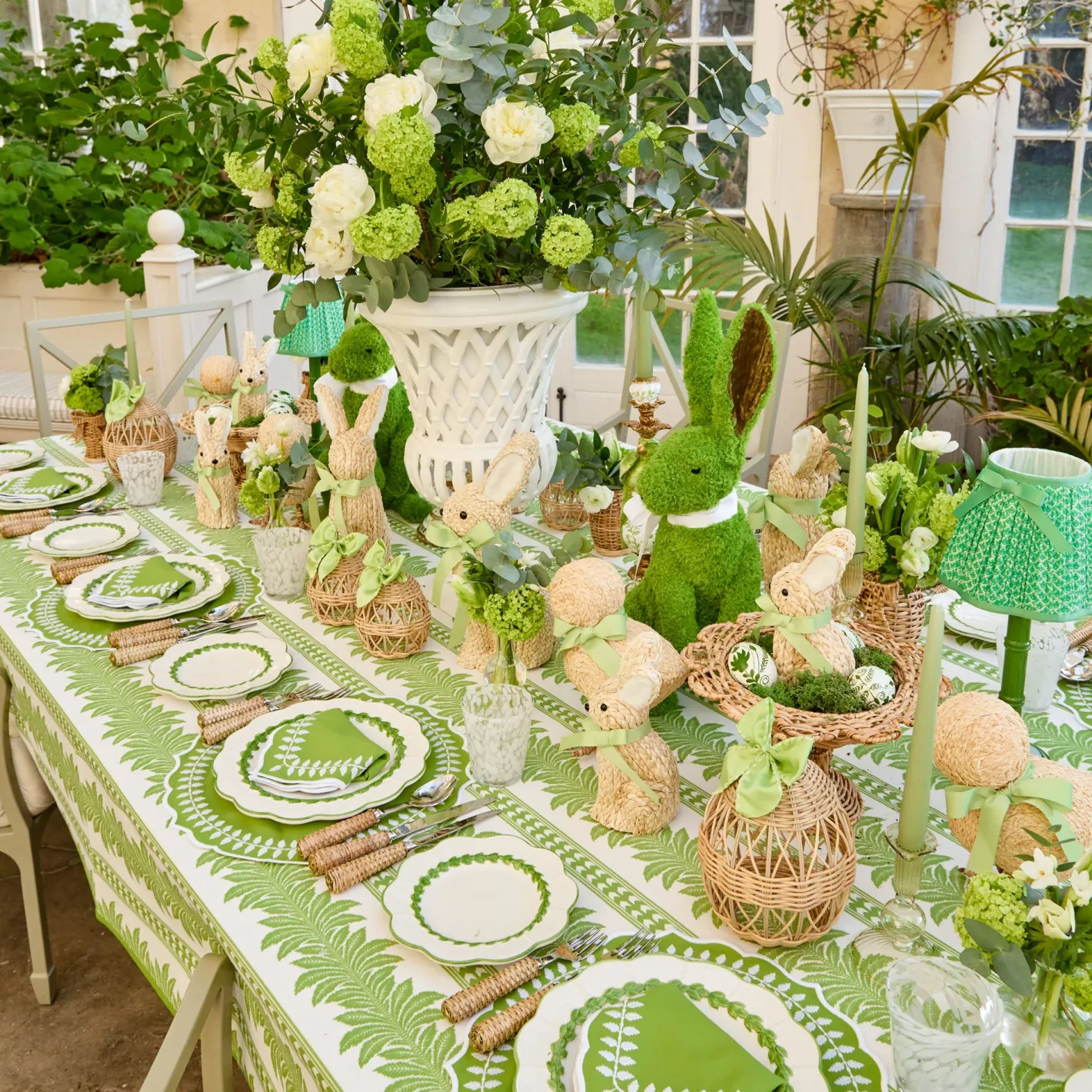 Summer Glassware | Summer Candleware<Mrs. Alice Eden Green Candle Holders (Pair)