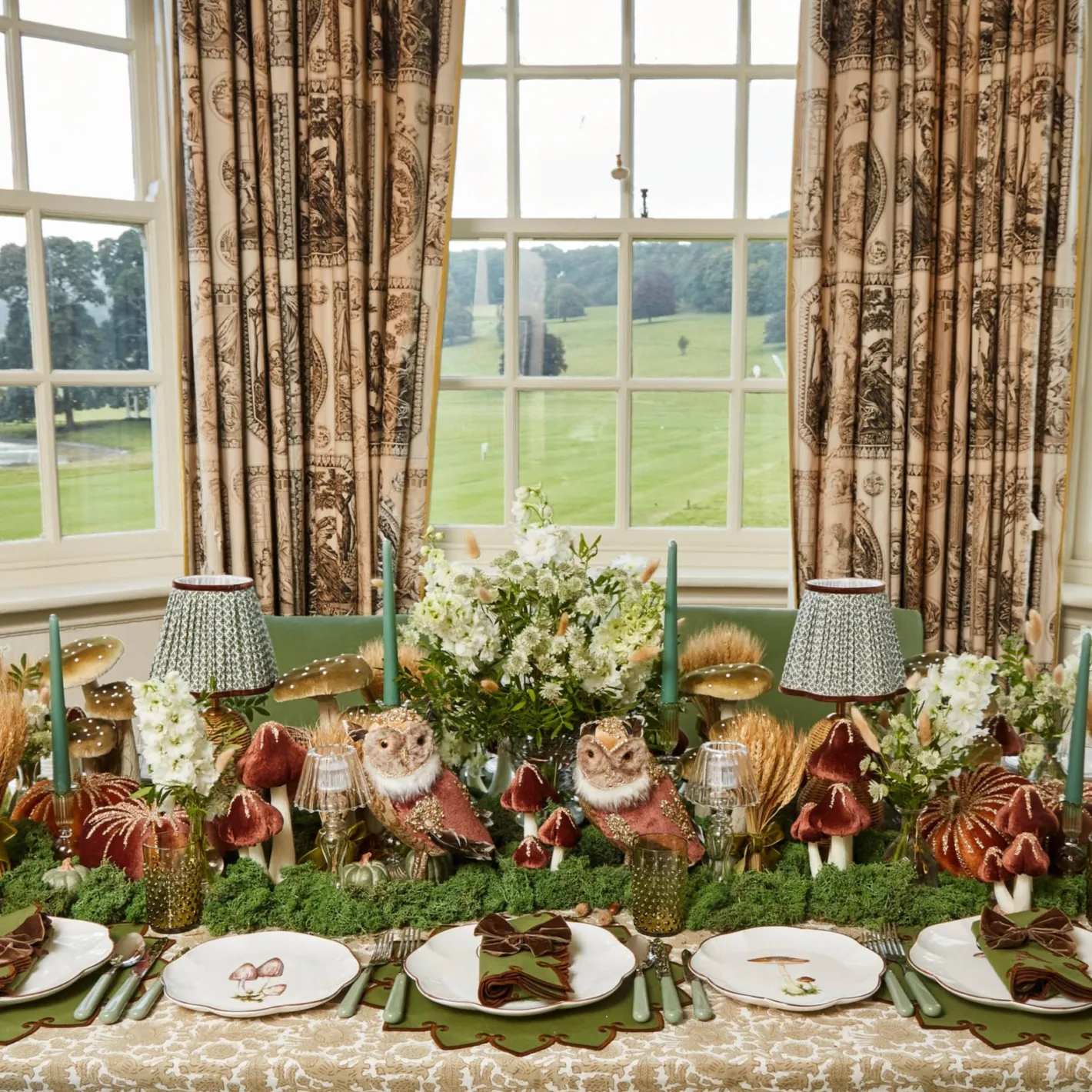 Summer Glassware | Summer Candleware<Mrs. Alice Eden Green Candle Holders (Pair)