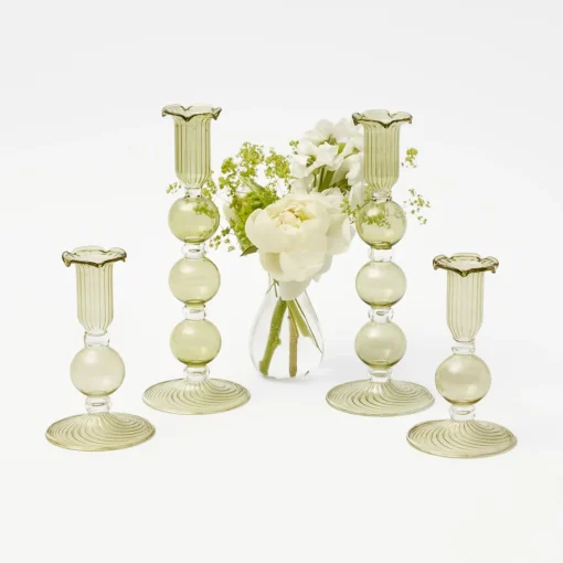 Candles | Candlescapes<Mrs. Alice Eden Green Candle Set (Apple Green)