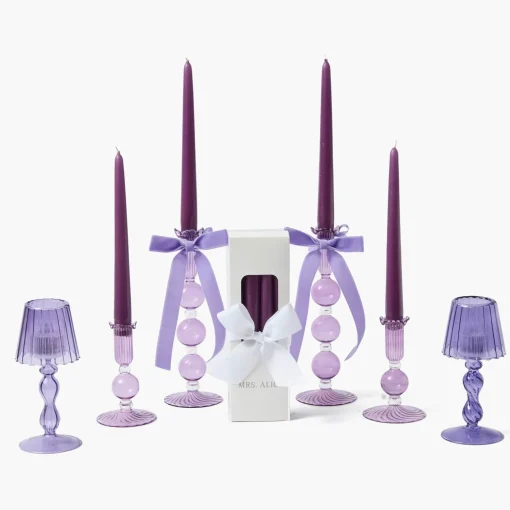 Candles | Candlescapes<Mrs. Alice Eden Purple Candlescape