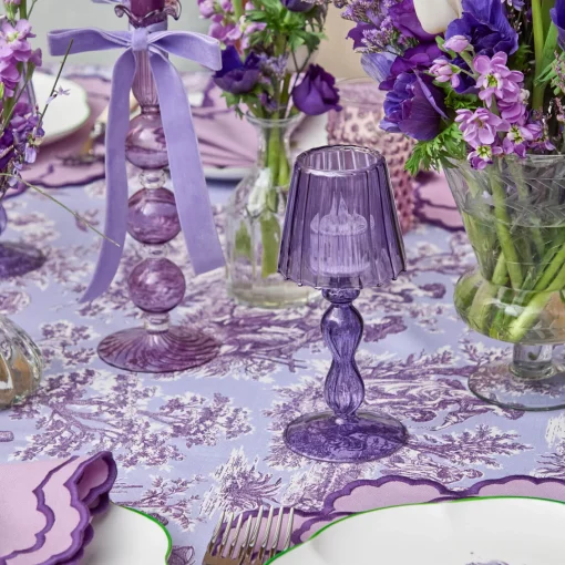 Candles | Candlescapes<Mrs. Alice Eden Purple Candlescape
