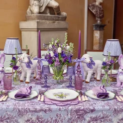 Candles | Candlescapes<Mrs. Alice Eden Purple Ribboned Candle Set