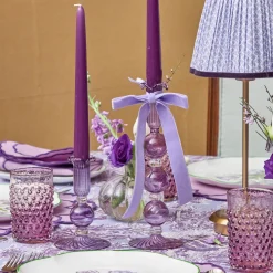 Candles | Candlescapes<Mrs. Alice Eden Purple Ribboned Candle Set