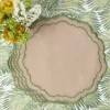Summer Table Linen | Placemats<Mrs. Alice Edith Sand & Green Placemats (Set of 4)