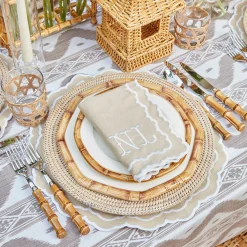 Napkins | Mrs. Alice Monogram<Mrs. Alice Edith Sand Napkins (Set of 4)