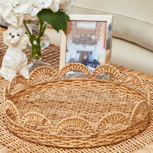Trays | Trays<Mrs. Alice Elena Rattan Round Tray