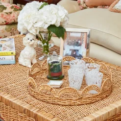 Trays | Trays<Mrs. Alice Elena Rattan Round Tray