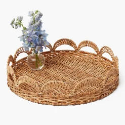 Trays | Trays<Mrs. Alice Elena Rattan Round Tray