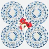 Crockery Sets<Mrs. Alice Elizabeth Blue Garland Dinner & Starter Plates (Set of 8)