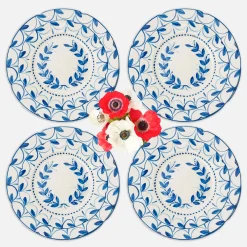 Crockery Sets<Mrs. Alice Elizabeth Blue Garland Dinner & Starter Plates (Set of 8)