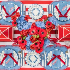 Crockery Sets<Mrs. Alice Elizabeth Blue Garland Dinner & Starter Plates (Set of 8)
