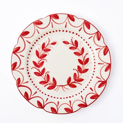 Dinner Plates<Mrs. Alice Elizabeth Red Garland Dinner Plate