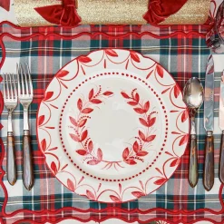 Dinner Plates<Mrs. Alice Elizabeth Red Garland Dinner Plate