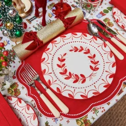 Dinner Plates<Mrs. Alice Elizabeth Red Garland Dinner Plate