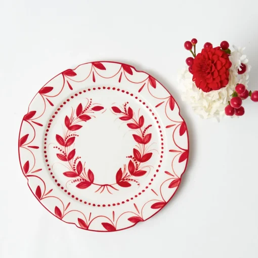 Dinner Plates<Mrs. Alice Elizabeth Red Garland Dinner Plate