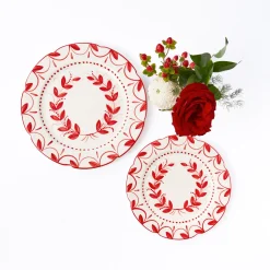 Starter Plates<Mrs. Alice Elizabeth Red Garland Starter Plates
