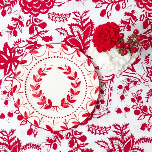Starter Plates<Mrs. Alice Elizabeth Red Garland Starter Plates