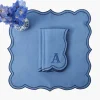 Napkins | Mrs. Alice Monogram<Mrs. Alice Eloise Blue & Navy Napkins (Set of 4)