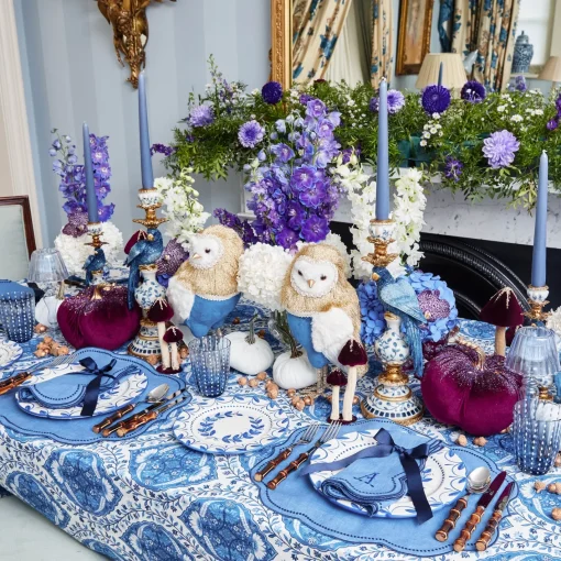 Napkins | Mrs. Alice Monogram<Mrs. Alice Eloise Blue & Navy Napkins (Set of 4)