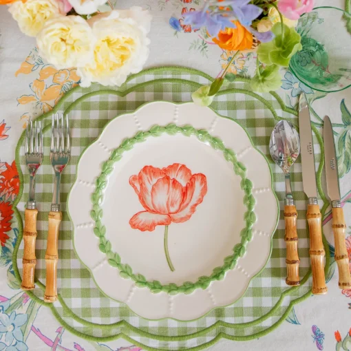 Summer Table Linen | Placemats<Mrs. Alice Eloise Green Gingham Placemats (Set of 4)