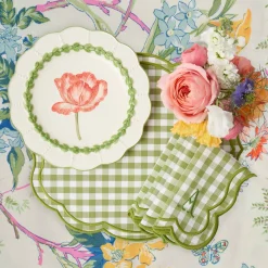 Summer Table Linen | Placemats<Mrs. Alice Eloise Green Gingham Placemats (Set of 4)