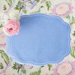 Summer Table Linen | Placemats<Mrs. Alice Eloise Periwinkle Placemats (Set of 4)