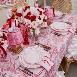 Placemats<Mrs. Alice Eloise Pink & Red Placemats (Set of 4)