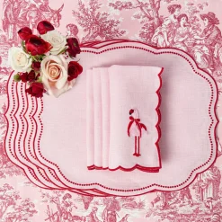 Placemats<Mrs. Alice Eloise Pink & Red Placemats (Set of 4)