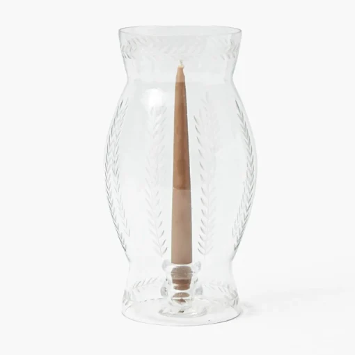 Summer Glassware | Summer Candleware<Mrs. Alice Engraved Glass Lantern