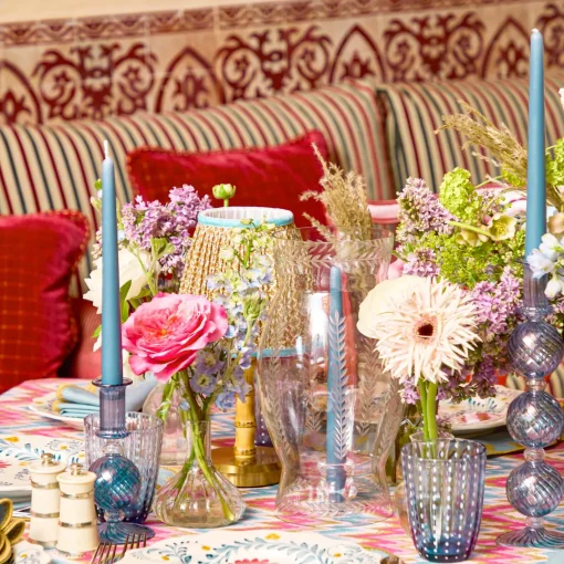 Summer Glassware | Summer Candleware<Mrs. Alice Engraved Glass Lantern