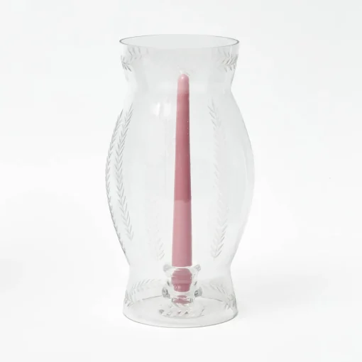 Summer Glassware | Summer Candleware<Mrs. Alice Engraved Glass Lantern