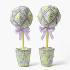 Spring Decorations<Mrs. Alice Fabric Easter Egg Tree (Pair)