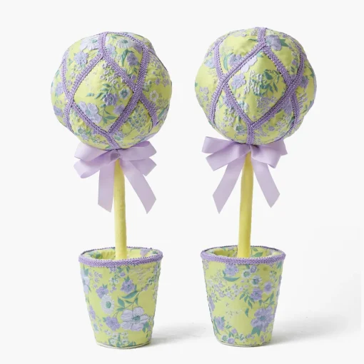 Spring Decorations<Mrs. Alice Fabric Easter Egg Tree (Pair)