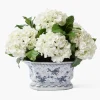 Year-round Decorations | Forever Blooms<Mrs. Alice Faux White Hydrangea in Chinoiserie Planter