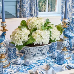 Year-round Decorations | Forever Blooms<Mrs. Alice Faux White Hydrangea in Chinoiserie Planter