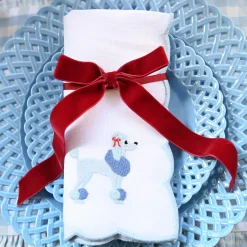 Napkins<Mrs. Alice Fifi Blue Poodle Linen Napkins (Set of 4)