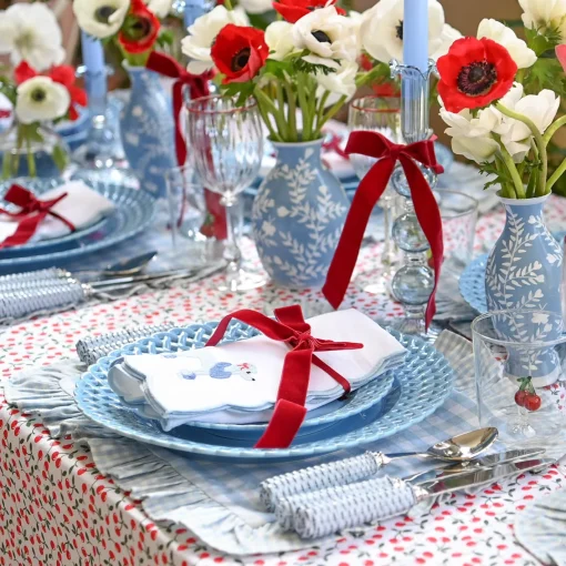Napkins<Mrs. Alice Fifi Blue Poodle Linen Napkins (Set of 4)