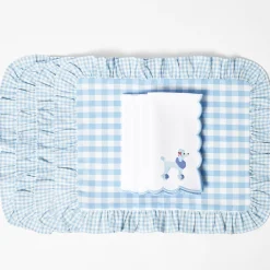 Napkins<Mrs. Alice Fifi Blue Poodle Linen Napkins (Set of 4)