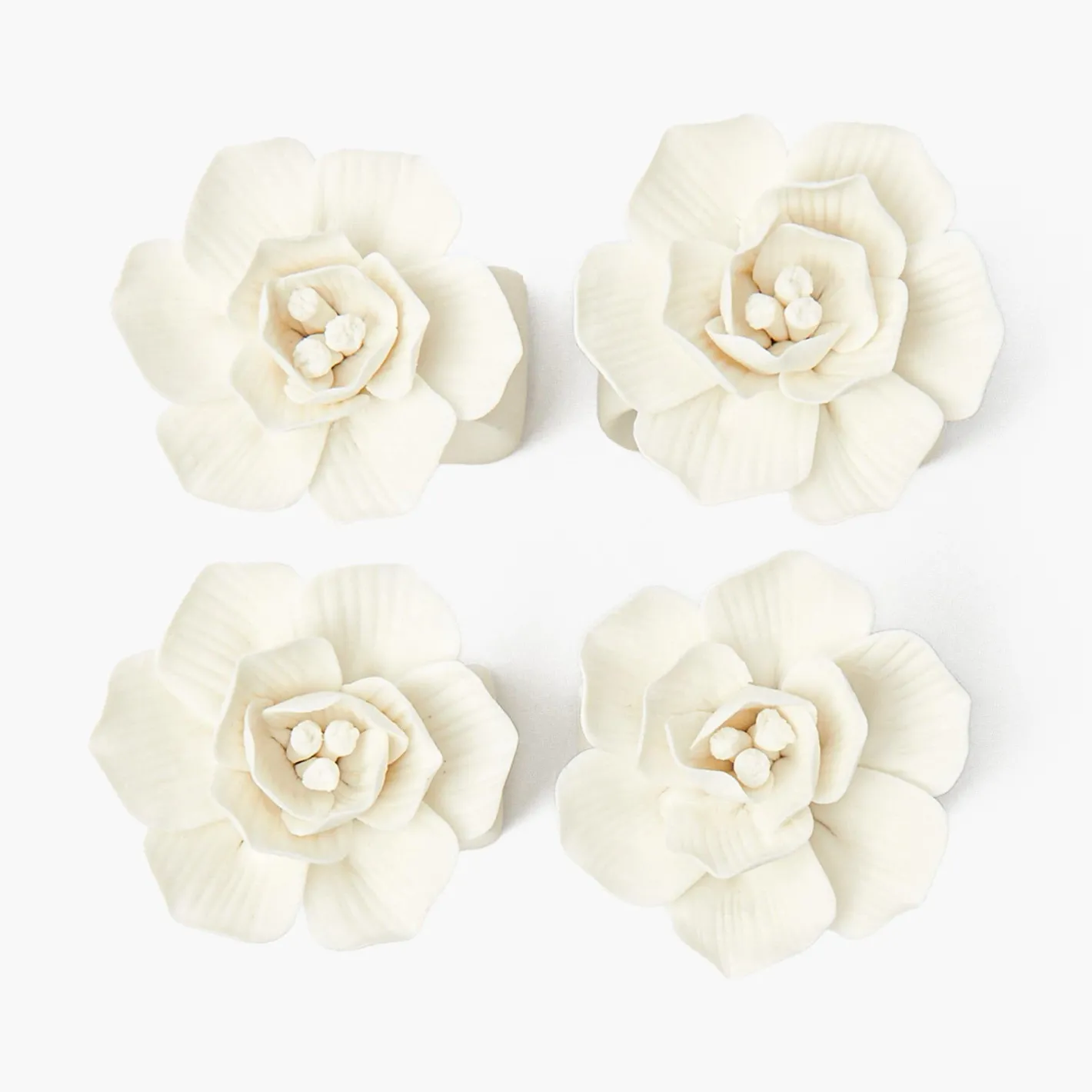 Napkin Rings & Bows | For The Hostess<Mrs. Alice Fiore Porcelain Napkin Rings (Set of 4)