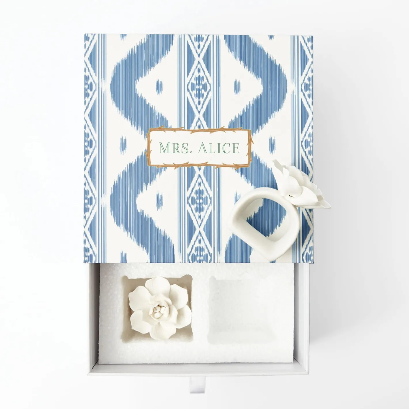 Napkin Rings & Bows | For The Hostess<Mrs. Alice Fiore Porcelain Napkin Rings (Set of 4)